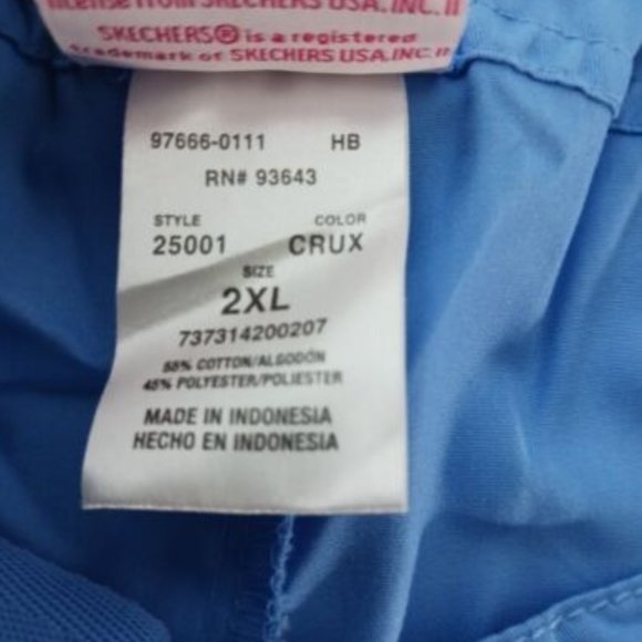 Skechers Womens Multi pockets Drawstring Medical Scrub Pants 2XL CRUX / … - Picture 8 of 8